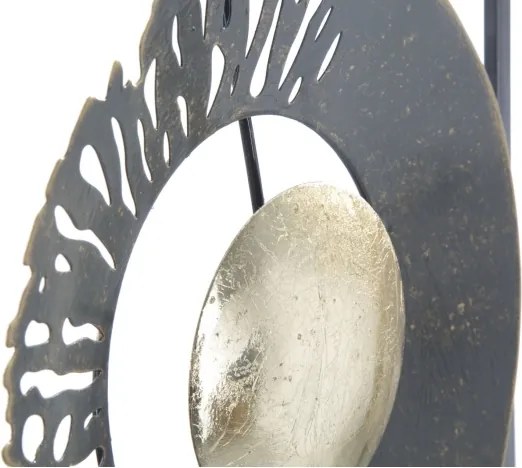 Pannello Decorativo Astratto Ring 31x3x89,5 Cm In Ferro Multicolore