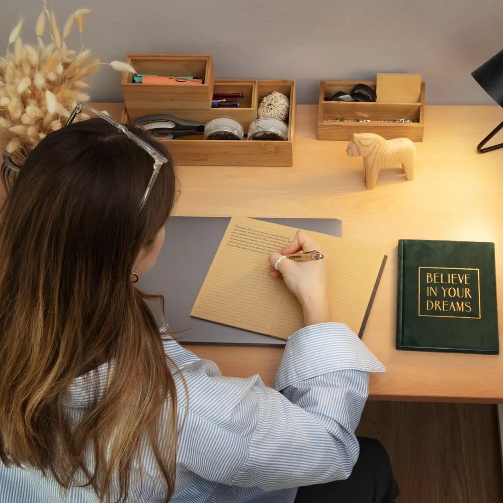 Organizzatore in bambù Woody, 30 x 15 x 6,35 cm - Compactor