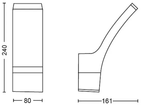 Philips - Applique a LED da esterno SPLAY LED/3,8W/230V IP44