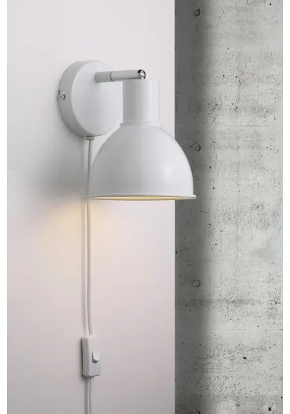 Nordlux - Faretto da parete POP 1xE27/18W/230V bianco