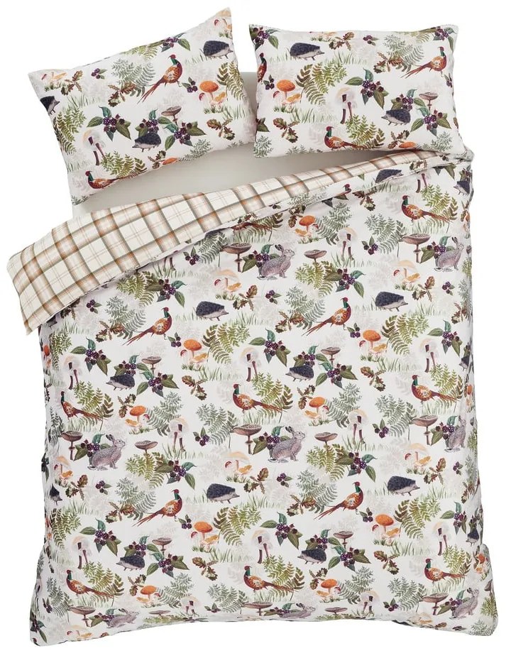 Biancheria da letto in velluto per letto matrimoniale 200x200 cm Woodland Walk - Catherine Lansfield