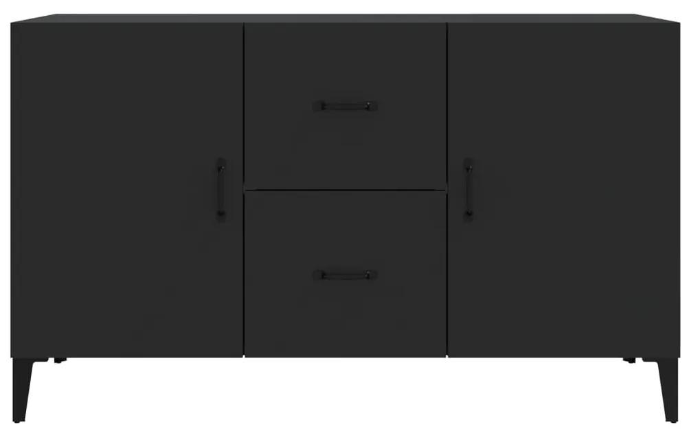 Credenza nera 100x36x60 cm in legno multistrato
