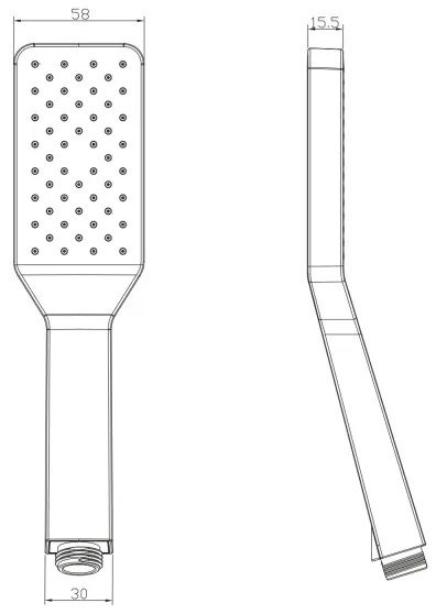 Sapho - Doccia a mano con sistema autopulente, cromo lucido