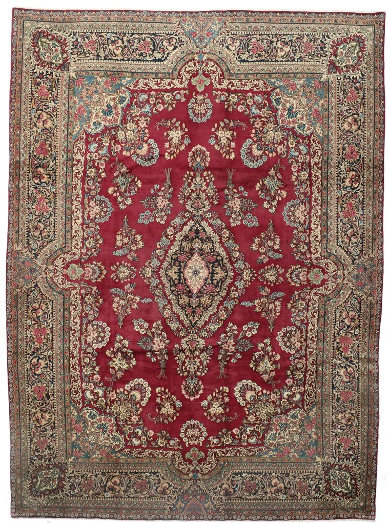 Kerman Tappeto persiano 380 x 280 (Iran) Annodato A Mano