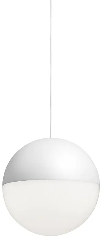 Flos String Light Testa A Sfera Cavo 22 m Lampada a sfera 19 cm sospesa a luce diffusa bianco