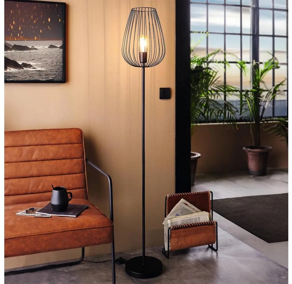 Eglo 49474 - Lampada da terra NEWTOWN 1xE27/60W/230V