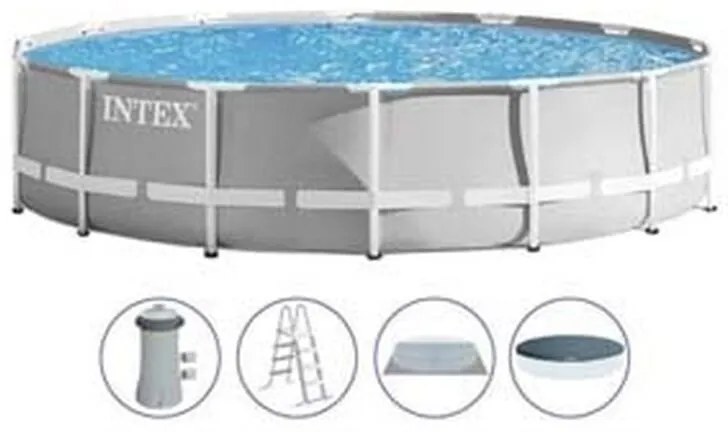 Intex - Piscina prism frame rotonda c/telaio portante c/pompa cm.427x107h. - capacità lt.12706 - peso kg.61,7 (26720)