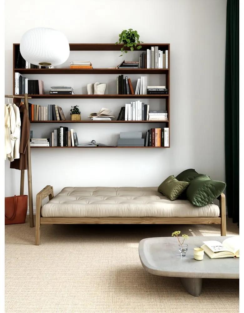 Divano letto in velluto a coste beige 204 cm Grab - Karup Design