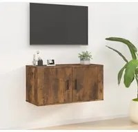 Mobile Porta TV a Parete rovere fumo 80x34,5x40 cm 816629