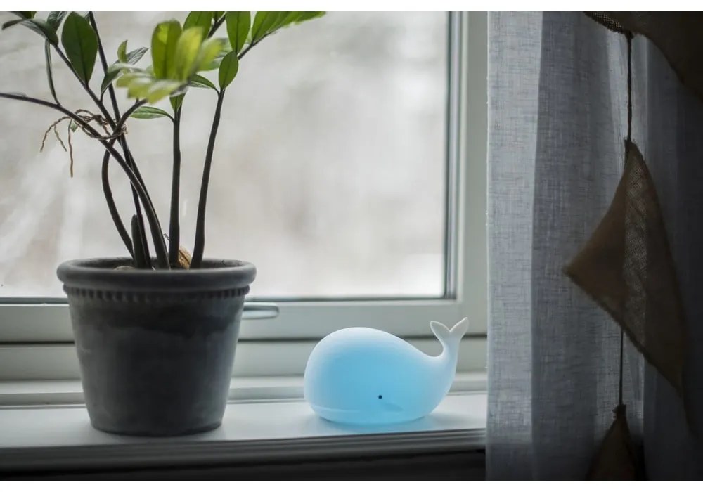 Luce notturna bianca a LED per bambini Whale – Star Trading