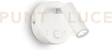 Page applique a parete con interruttore orientabile led 3000k 3w  2...