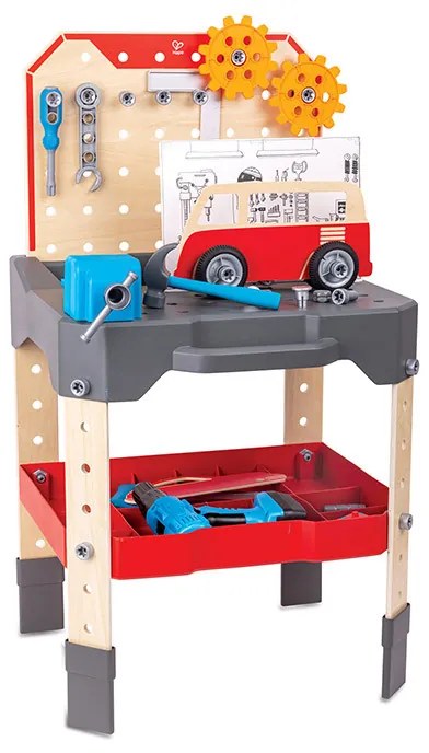 Junior inventore - Banco da lavoro - Per piccoli meccanici - 71 pz