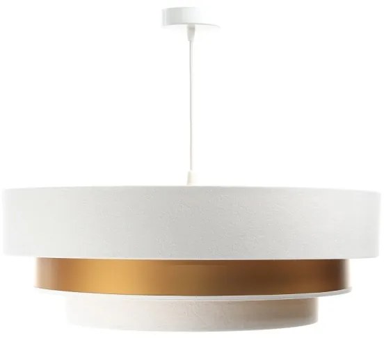 Lampadario su filo TRINITI 1xE27/60W/230V bianco/dorato