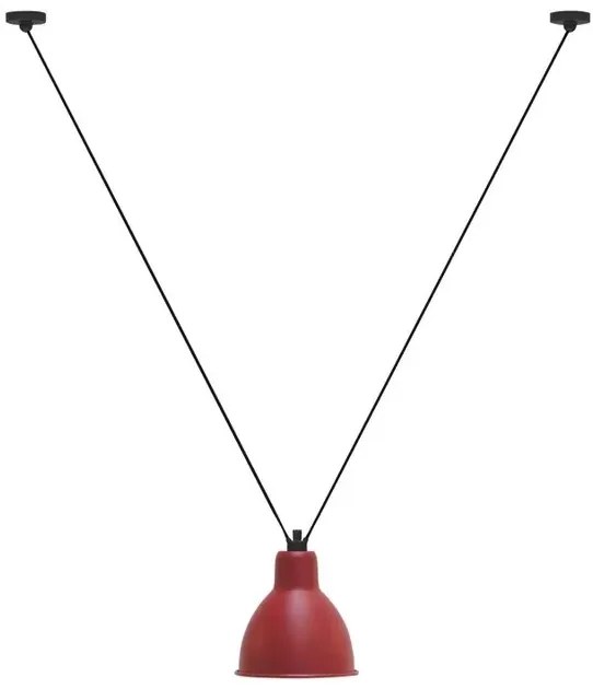 Lampe Gras - 323 XL Lampada a Sospensione Rotondo Rosso Lampe Gras