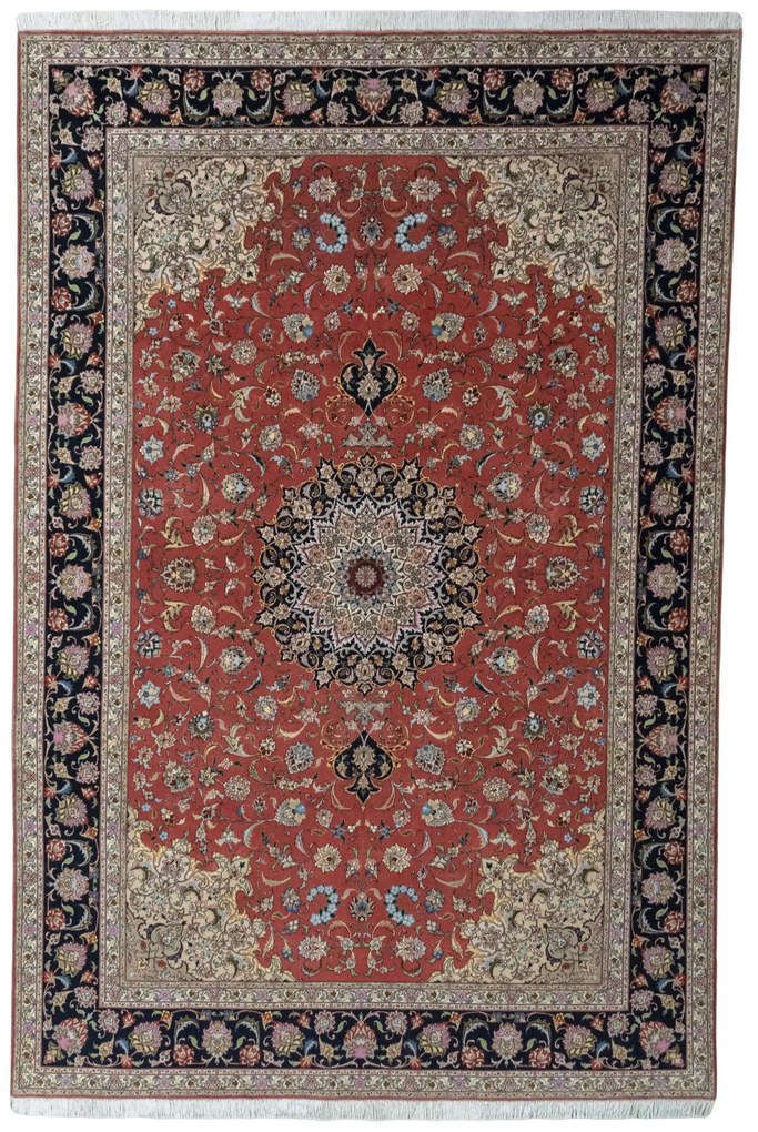 Tabriz Tappeto persiano 200 x 310 Rosso (Iran) Annodato A Mano