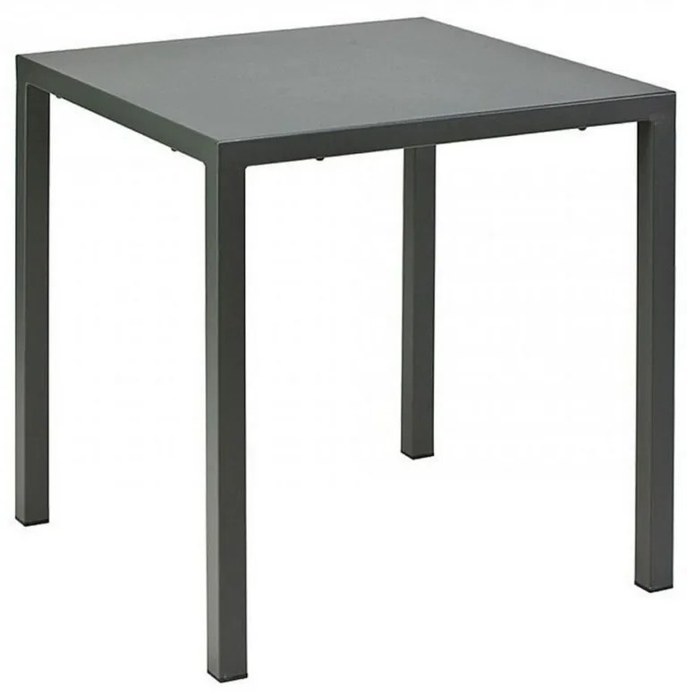 Tavolo MARSIGLIA in metallo antracite 70&#215;70 cm, impilabile