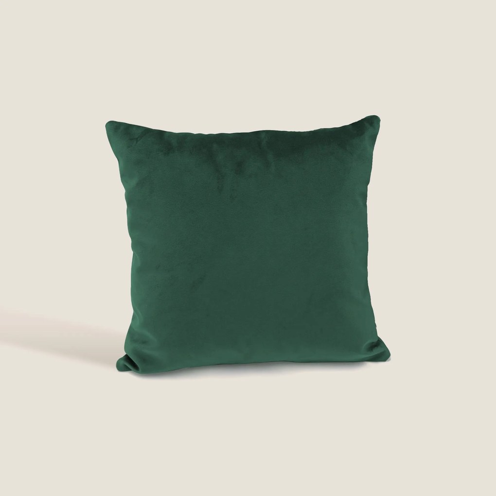 Velluto cuscini quadrati disponibile in diverse colorazioni in velluto impermeabile verde