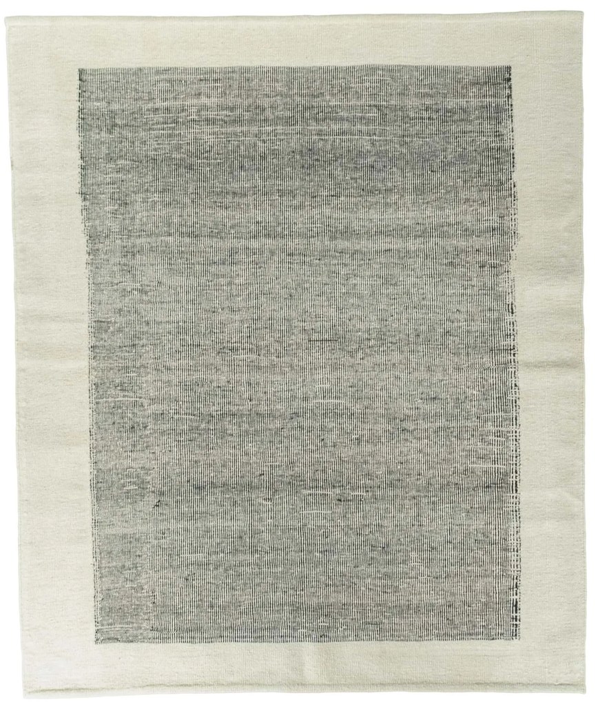 Kilim Tappeto 160x190 Nero (Iran) Tessuto A Mano
