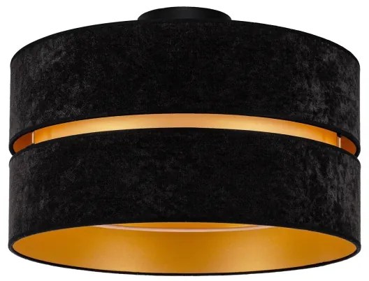 Duolla - Plafoniera DUO 1xE27/40W/230V diametro 40 cm nero/oro