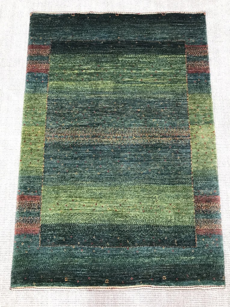 Loribaft Tappeto 90 x 130 Rosso (Iran) Annodato A Mano