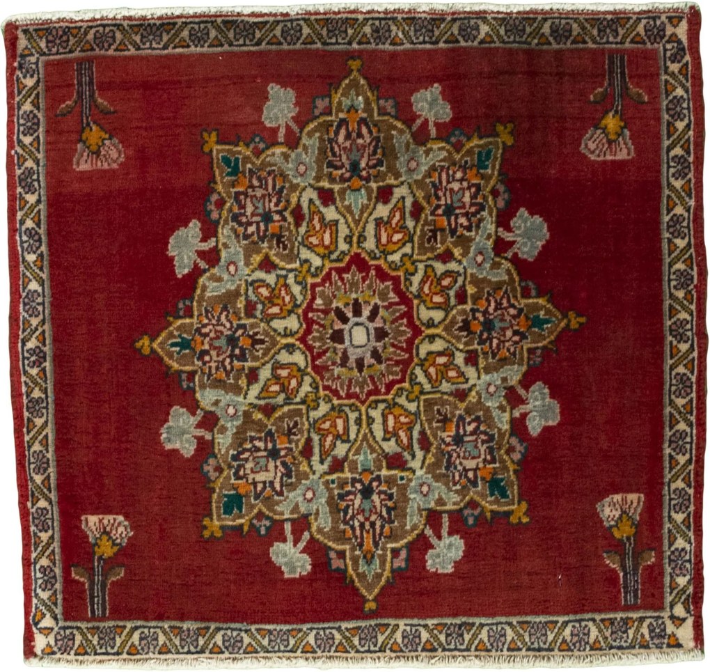 Shiraz Tappeto persiano 60x50 Rosso (Iran) Annodato A Mano
