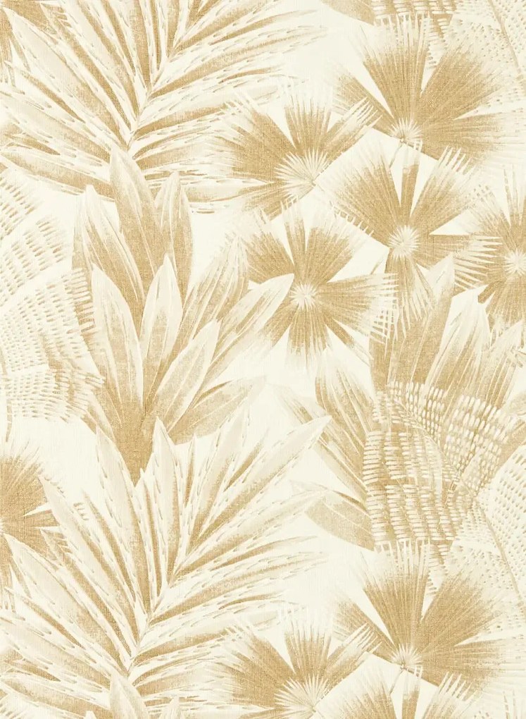 Harlequin Carta da parati Matupi - Parchment/ Gold