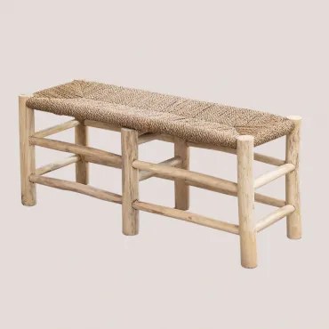 Panca in legno di teak Aysa Legno Naturale - Sklum