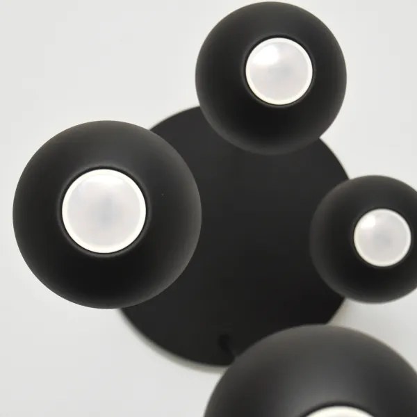 Lampadario LED a sospensione con filo MIDWAY 4xGU10/4,8W/230V nero