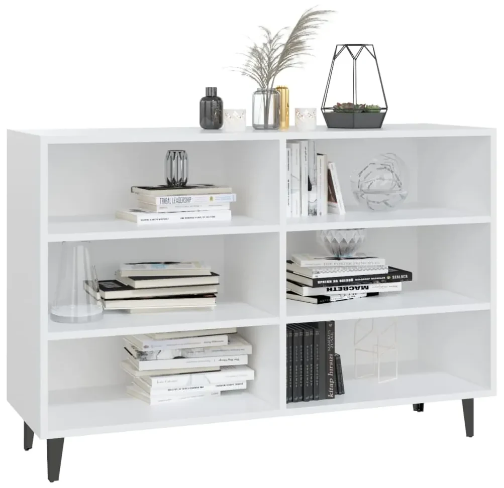Credenza bianca 103,5x35x70 cm in truciolato