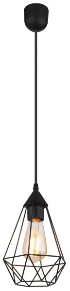 Globo 15745H - Lampadario a sospensione con filo ZACHARY 1xE27/60W/230V diametro 17 cm