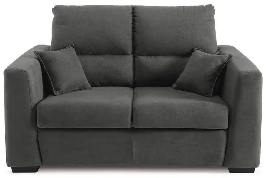 Divano 2 posti imbottito 153 cm LOUNGE in tessuto Antracite