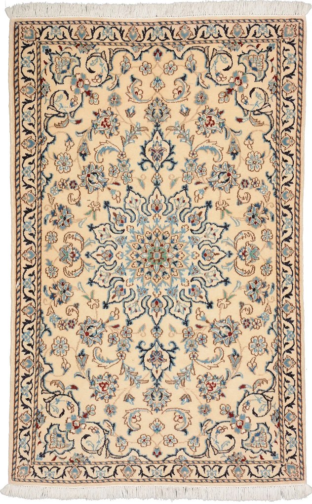 Nain Tappeto persiano 140 x 90 Beige (Iran) Annodato A Mano