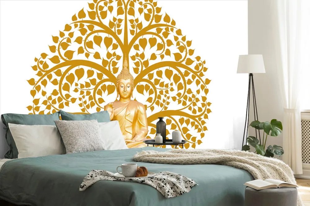 Carta da parati – Buddha con albero della vita