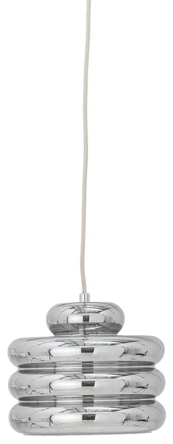 Lampadario argentato con paralume in vetro ø 24 cm Spike – Bloomingville