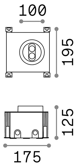 Tecnico Moderno Taurus Alluminio Cromo Led 5,5W 3000K Luce Calda