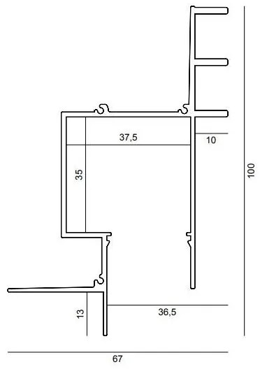 Profil0 CESTAL00055| alluminio grezzo