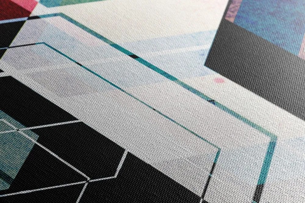 Quadro su tela – Ornamento geometrico multicolore