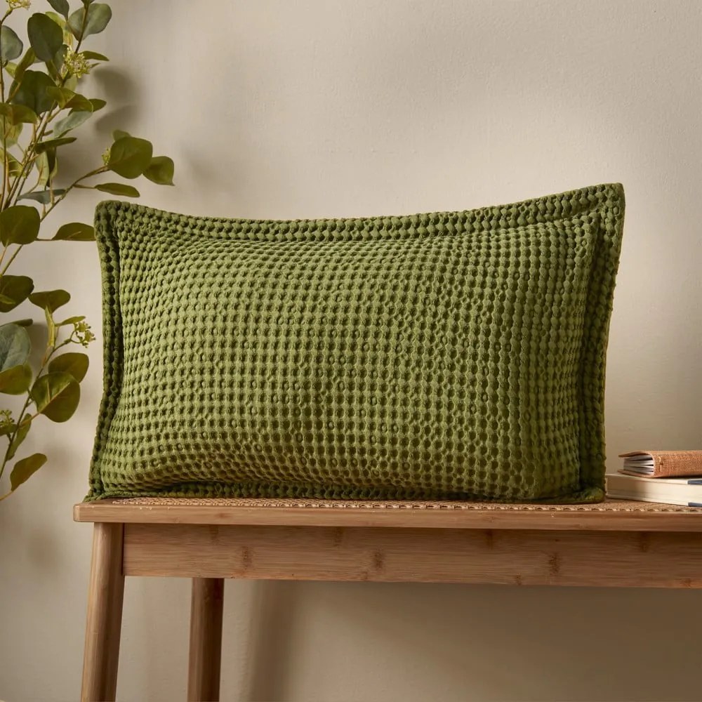 Cuscino decorativo in cotone 30x50 cm Jaipur Chunky Waffle – Pineapple Elephant