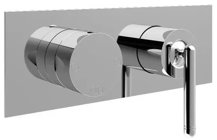 Treemme Philo RWIT70E2CC01 miscelatore doccia monocomando con leva stick e deviatore 2 uscite senza parte incasso cromo