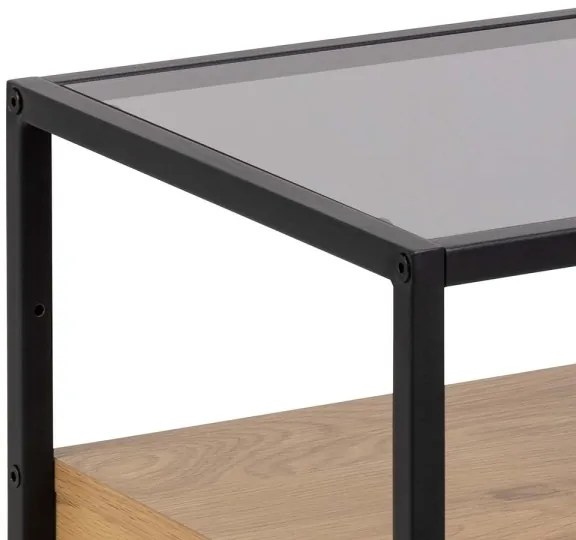 Comodino ZEIN rovere/nero