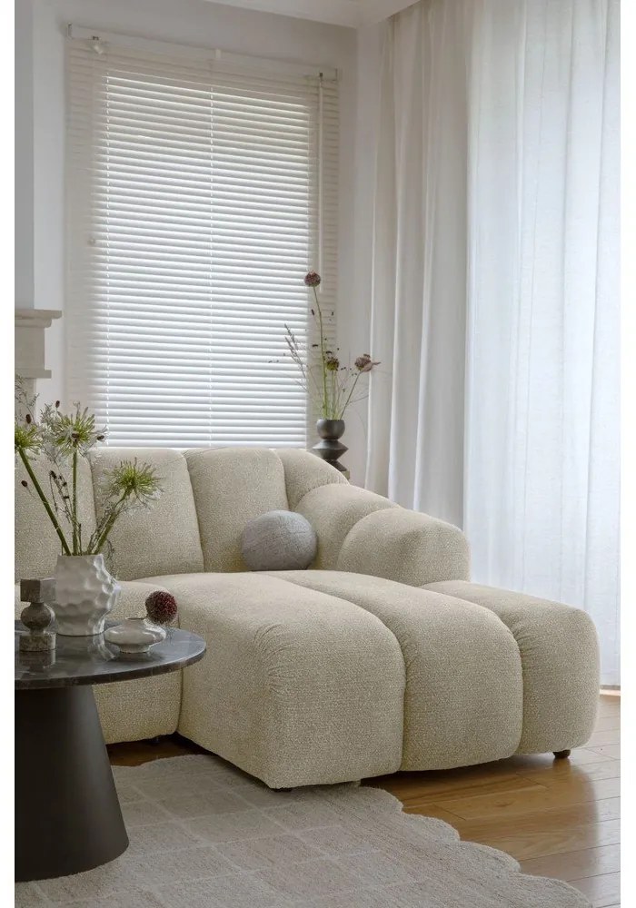 Divano angolare beige (con penisola a destra/con chaise lounge) Shell – Miuform