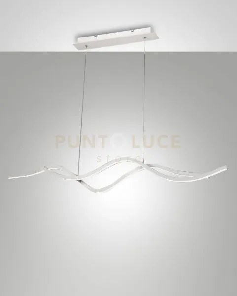 Sinuo lampadario a sospensione bianca a led 3000k - 36w - 3880 lm d...