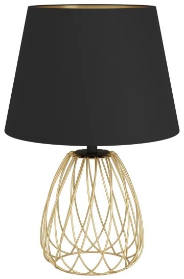 Eglo 390039 - Lampada da tavolo JAZMINIA 1xE27/40W/230V nero/oro