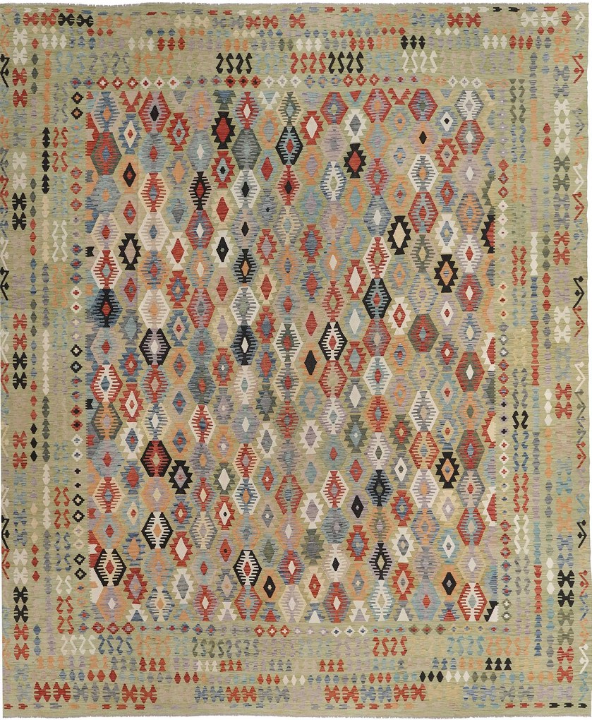 Kilim Tappeto orientale 410x490 (Pakistan) Tessuto A Mano
