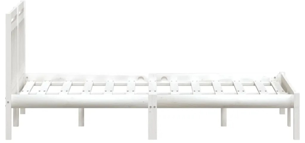 Giroletto bianco 135x190 cm double in legno massello