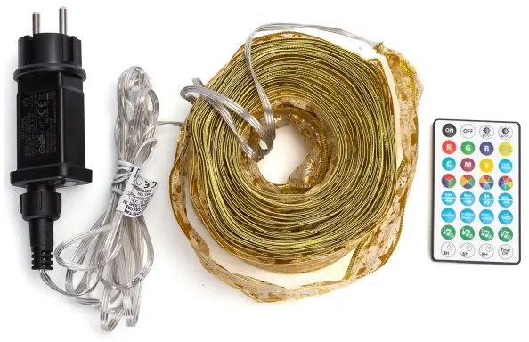 Aigostar - Catena luminosa natalizia per esterni LED RGBICW 100 LED/10W/230V 10 m IP44 + telecomando