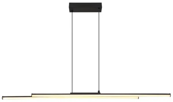 Globo 67342-24H - Lampadario LED a sospensione con filo KIRINA LED/24W/230V 3000K nero