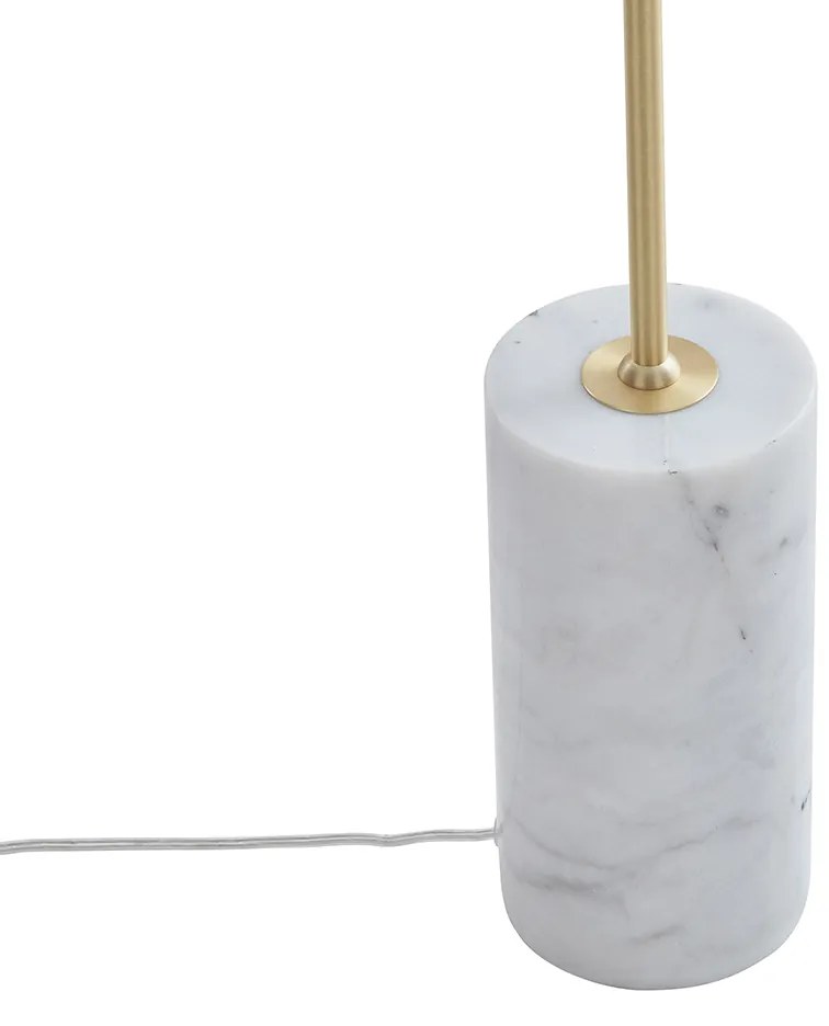 Lampada da terra Art Déco in ottone con vetro trasparente - Rid