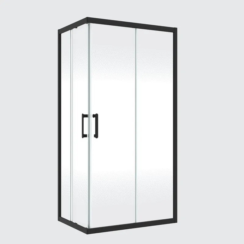 Kit di installazione telaio e ferramenta per cabine doccia ad apertura scorrevole Easy L 70 x H 190 x P 4.8 cm verniciato opaco