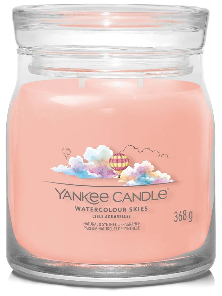 Watercolour Skies, candela in giara media Yankee Candle